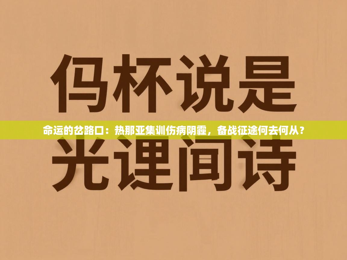 命运的岔路口：热那亚集训伤病阴霾，备战征途何去何从？  第2张